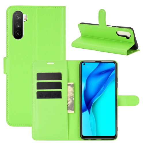 

For Huawei Mate 40 lite/Mai Mang 9 Litchi Texture Horizontal Flip Protective Case with Holder & Card Slots & Wallet(Green)