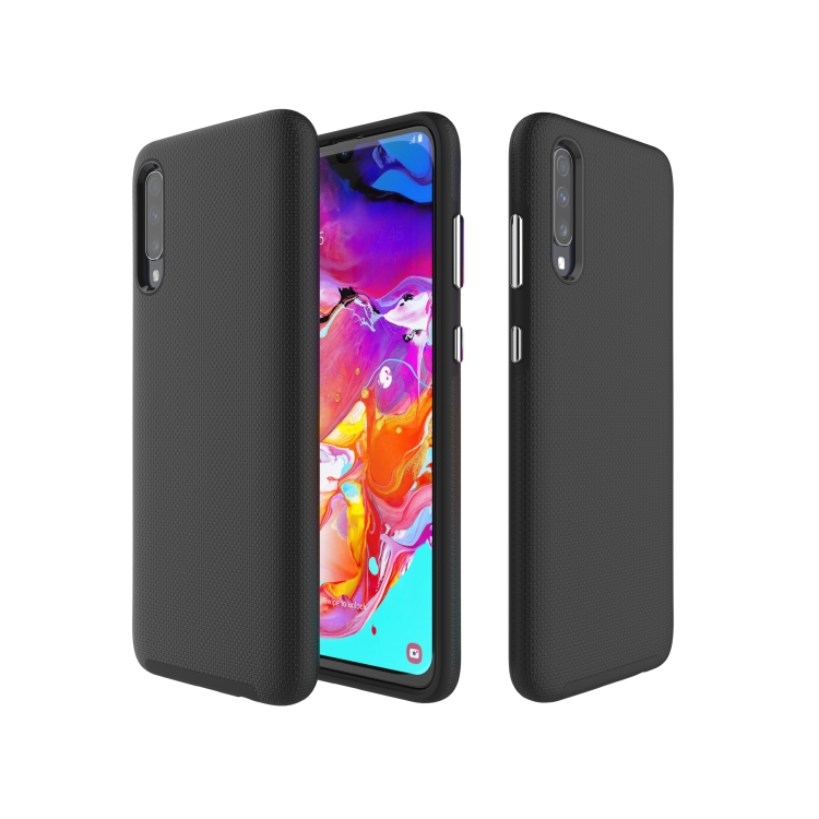 

Anti-slip Armor Texture TPU + PC Case for Samsung A70(Black)