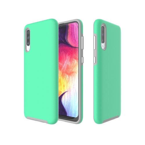 

Anti-slip Armor Texture TPU + PC Case for Samsung A50(Green)