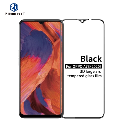 

For OPPO A73(2020) PINWUYO 9H 3D Curved Full Screen Explosion-proof Tempered Glass Film(Black)