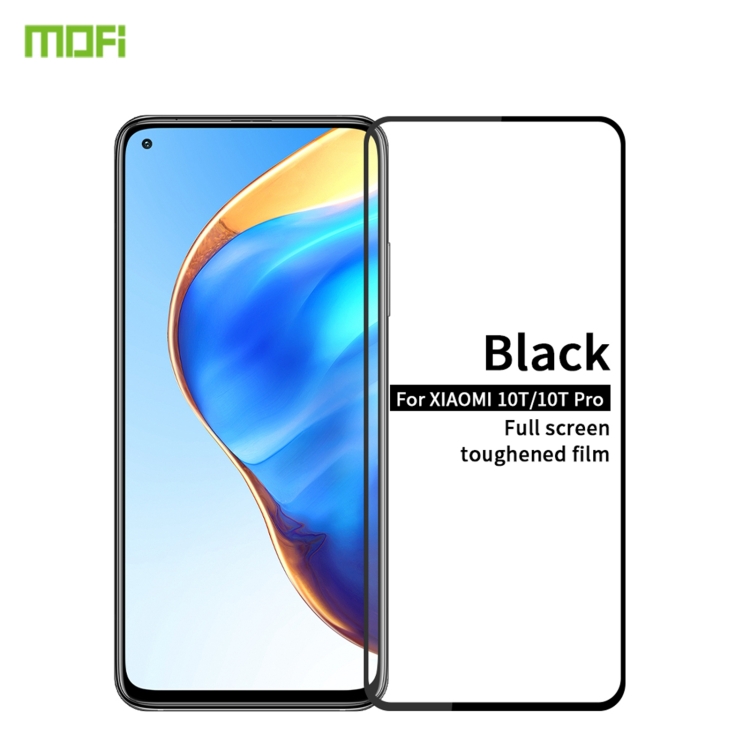

For Xiaomi 10T / 10T Pro MOFI 9H 2.5D Full Screen Tempered Glass Film(Black)