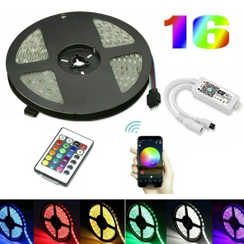 

5M 5050 RGB LED Strip Light WIFI Smart Home Power Kit Set (Not waterproof)