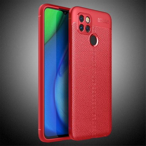 

For OPPO Realme V3 Litchi Texture TPU Shockproof Case(Red)