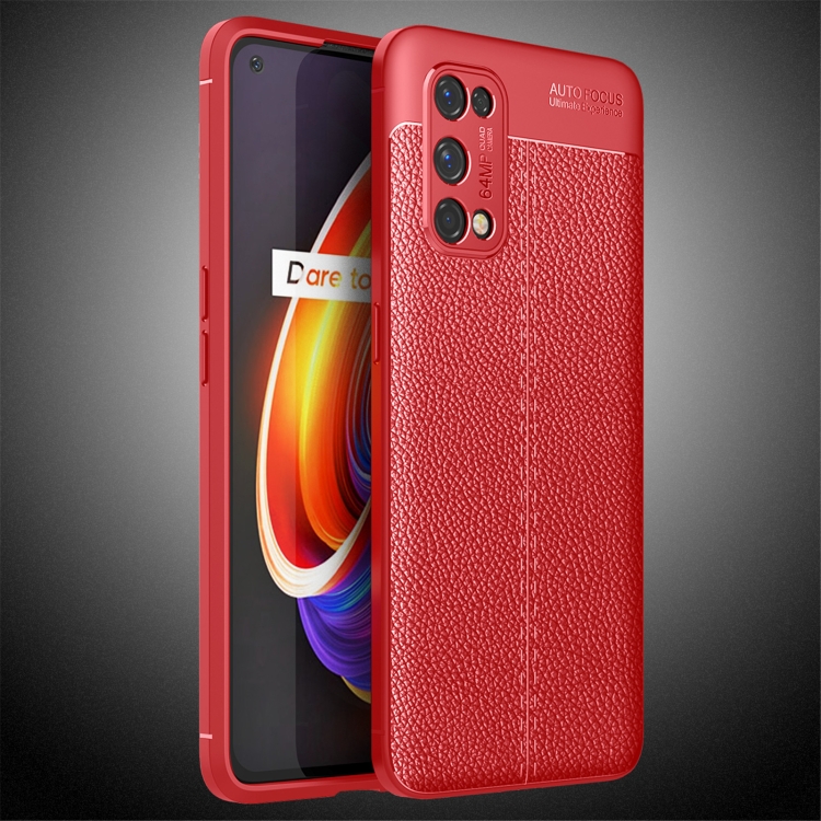 

For OPPO Realme X7 Litchi Texture TPU Shockproof Case(Red)