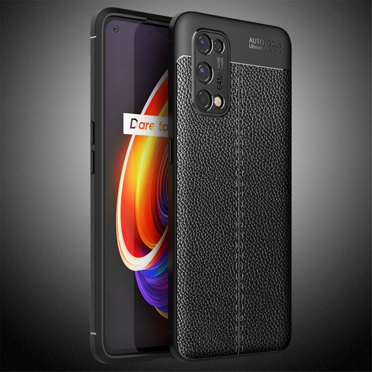 

For OPPO Realme X7 Pro Litchi Texture TPU Shockproof Case(Black)