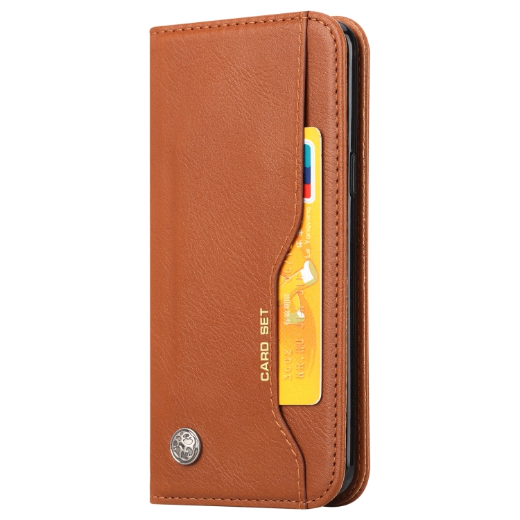 

Knead Skin Texture Horizontal Flip Leather Case for Galaxy S9, with Photo Frame & Holder & Card Slots & Wallet(Brown)