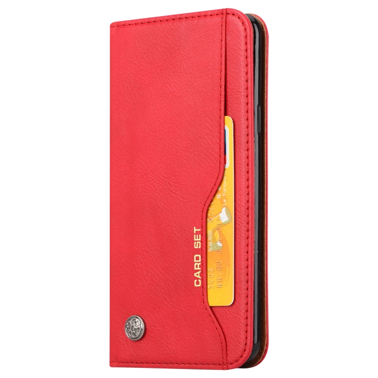 

Knead Skin Texture Horizontal Flip Leather Case for Galaxy S9+, with Photo Frame & Holder & Card Slots & Wallet(Red)