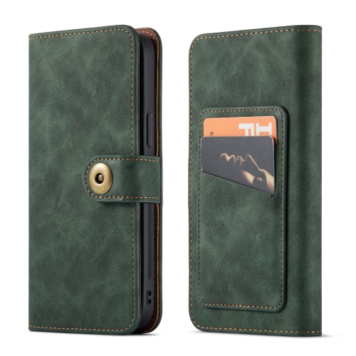 

For Samsung Galaxy Note20 Ultra Retro Magnetic Detachable Horizontal Flip Leather Case with Card Slots & Wallet & Photo Frame(Green)