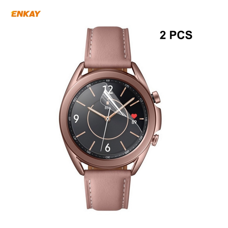 

For Samsung Galaxy Watch3 41mm 2 PCS ENKAY Hat-Prince Clear HD PET Screen Protector Film
