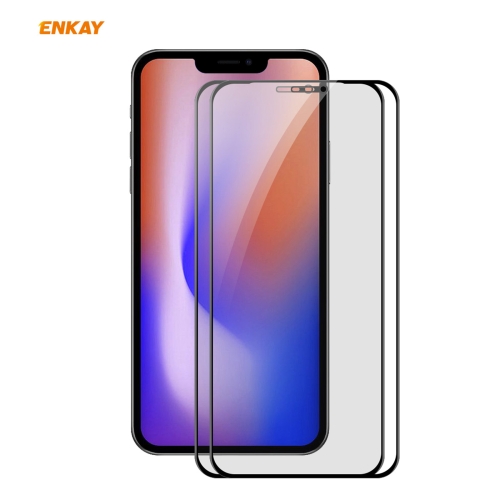 

2 PCS ENKAY Hat-Prince 0.26mm 9H 6D Privacy Anti-spy Full Screen Tempered Glass Film For iPhone 12 / 12 Pro
