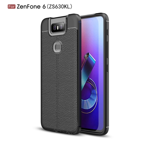 

Litchi Texture TPU Shockproof Case for Zenfone 6（ZS630KL)(Black)