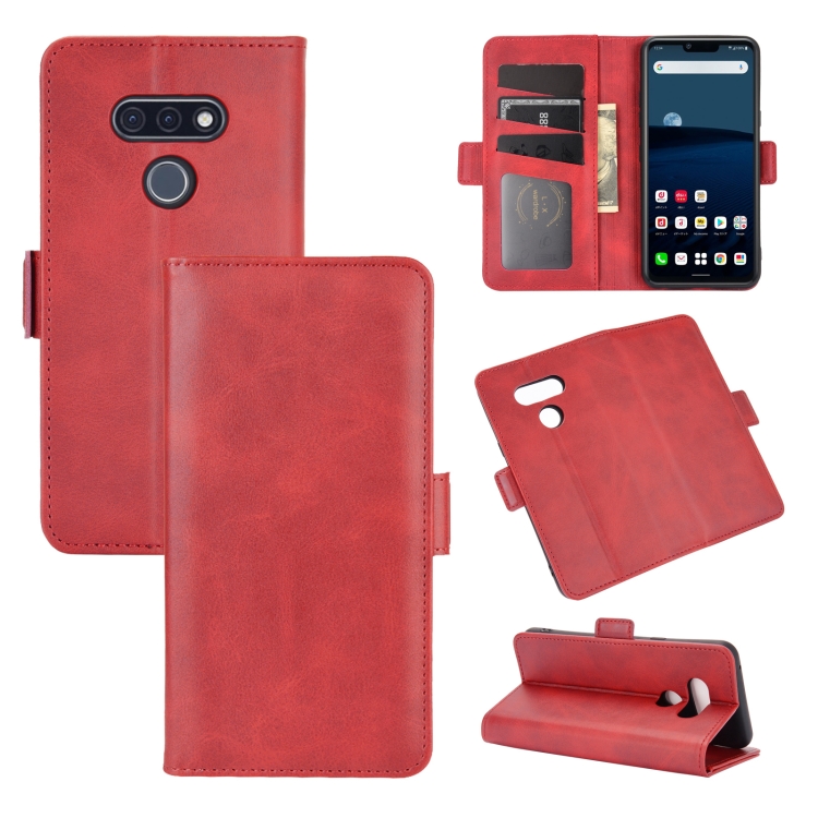 

For LG style3 L-41A Dual-side Magnetic Buckle Horizontal Flip Leather Case with Holder & Card Slots & Wallet(Red)