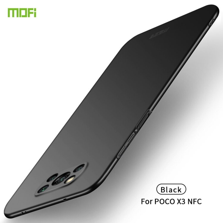 

For Xiaomi POCO X3/X3 NFC MOFI Frosted PC Ultra-thin Hard Case(Black)