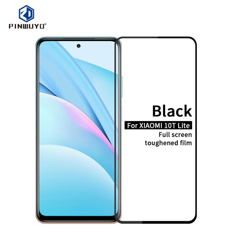 

For Xiaomi Mi 10T Lite PINWUYO 9H 2.5D Full Screen Tempered Glass Film(Black)