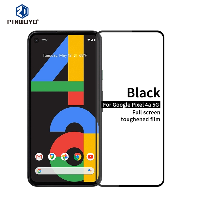 

For Google Pixel 4a 5G PINWUYO 9H 2.5D Full Screen Tempered Glass Film(Black)