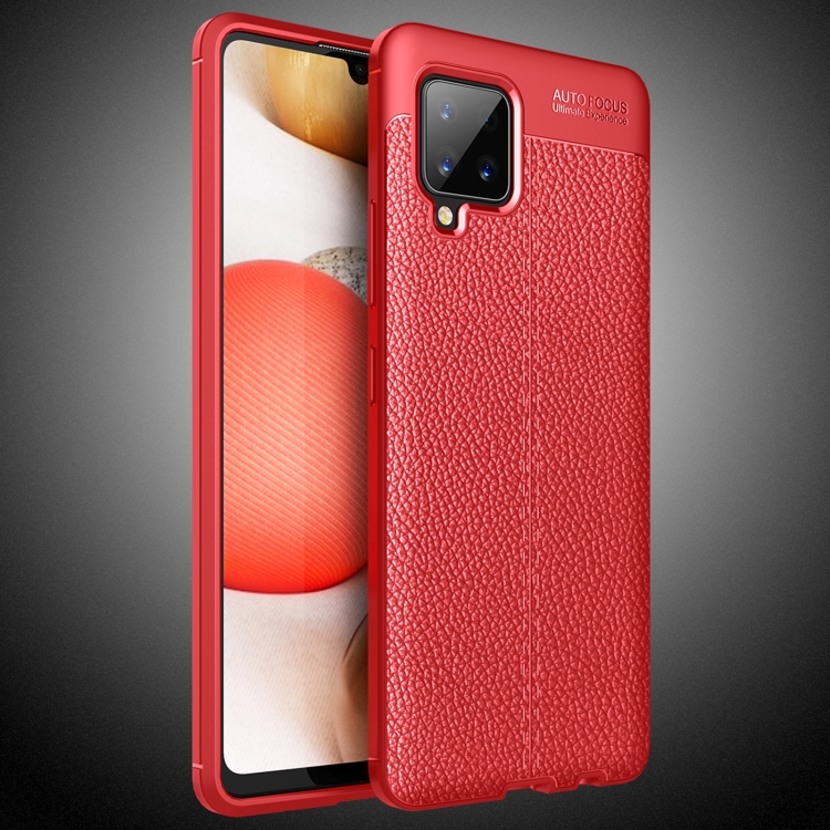 

For Samsung Galaxy A42 5G Litchi Texture TPU Shockproof Case(Red)