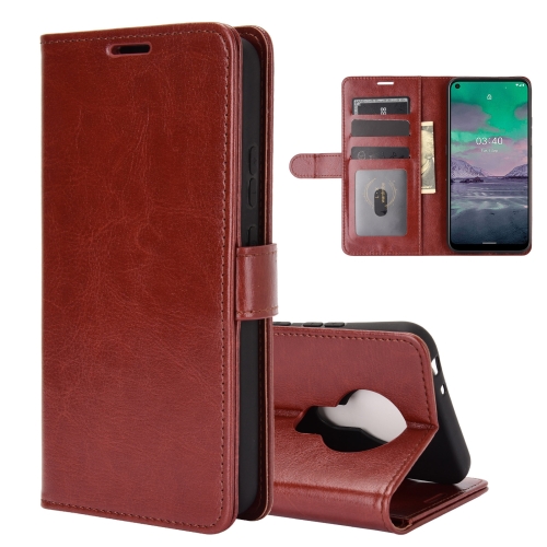 

For Nokia 3.4 R64 Texture Single Horizontal Flip Protective Case with Holder & Card Slots & Wallet& Photo Frame(Brown)