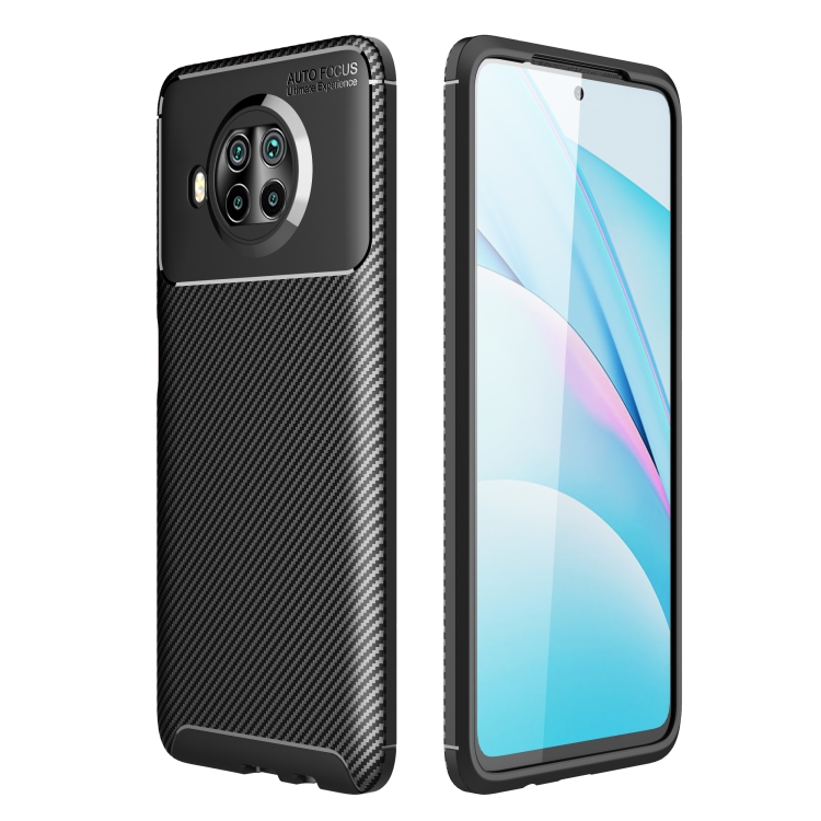 

For Xiaomi Mi 10T Lite 5G Carbon Fiber Texture Shockproof TPU Case(Black)