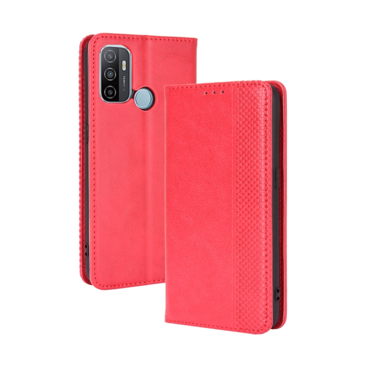 For OPPO A53 2020 / A53S 2020 / A33 Magnetic Buckle Retro Crazy Horse Texture Horizontal Flip Leather Case with Holder & Card Slots & Photo Frame(Red)
For OPPO A53 2020 / A53S 2020 / A33 Magnetic Buckle Retro Crazy Horse Texture Horizontal Flip Leather Case with Holder & Card Slots & Photo Frame(Red)