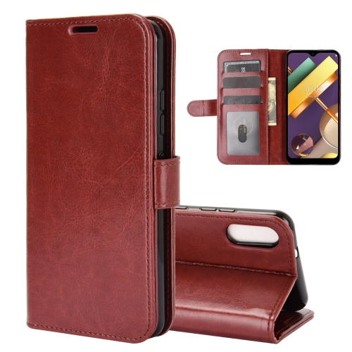 

For LG K22 R64 Texture Single Horizontal Flip Protective Case with Holder & Card Slots & Wallet& Photo Frame(Brown)