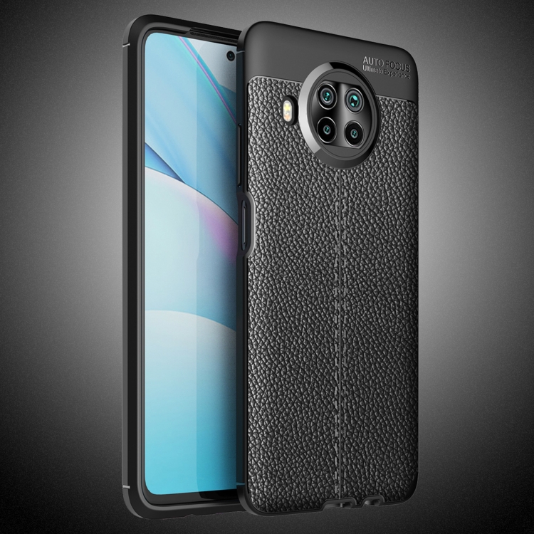 

For Xiaomi Mi 10T Lite Litchi Texture TPU Shockproof Case(Black)