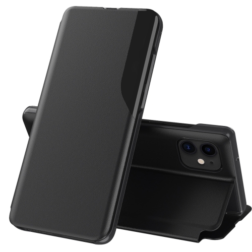 

Side Display Magnetic Shockproof Horizontal Flip Leather Case with Holder For iPhone 12 mini(Black)