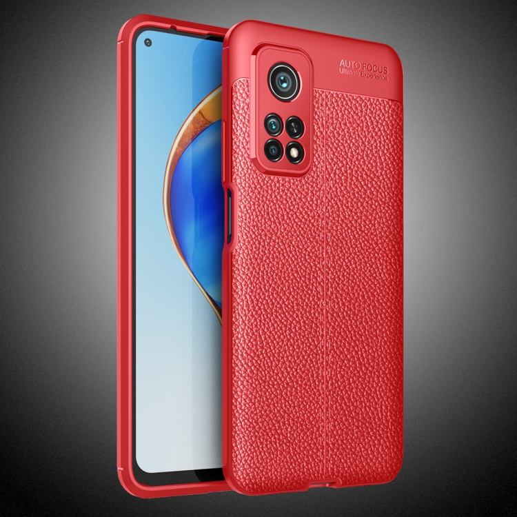 

For Xiaomi Mi 10T Pro Litchi Texture TPU Shockproof Case(Red)