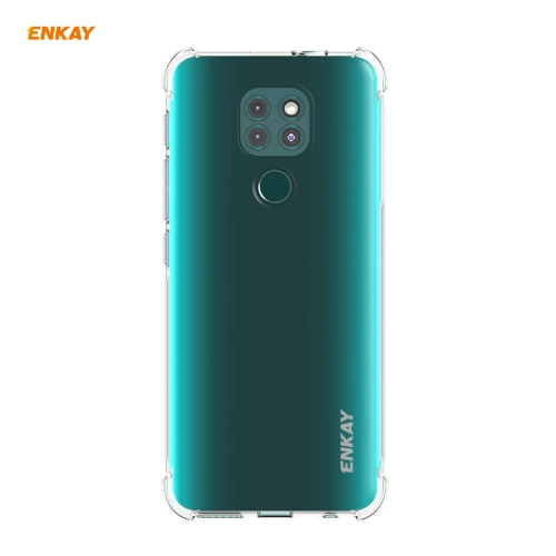 

For Motorola Moto G9 / G9 Play Hat-Prince ENKAY Clear TPU Shockproof Case Soft Anti-slip Cover