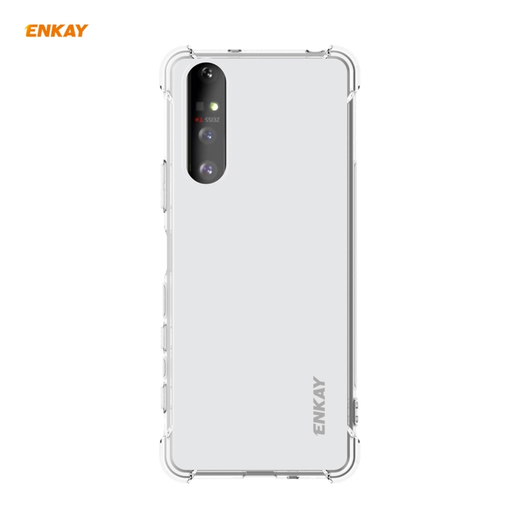

For Sony Xperia 5 II Hat-Prince ENKAY Clear TPU Shockproof Case Soft Anti-slip Cover