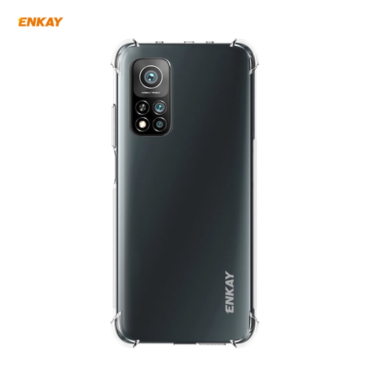 

For Xiaomi 10T 5G / 10T Pro 5G Hat-Prince ENKAY Clear TPU Shockproof Case Soft Anti-slip Cover