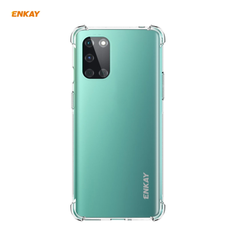 

For OnePlus 8T Hat-Prince ENKAY Clear TPU Shockproof Case Soft Anti-slip Cover