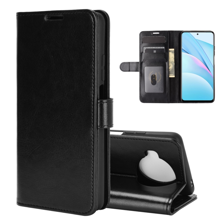 

For Xiaomi Mi 10T Lite R64 Texture Single Horizontal Flip Protective Case with Holder & Card Slots & Wallet& Photo Frame(Black)