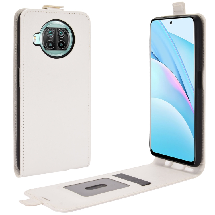 

For Xiaomi Mi 10T Lite / Mi 10i 5G R64 Texture Single Vertical Flip Leather Protective Case with Card Slots & Photo Frame(White)
