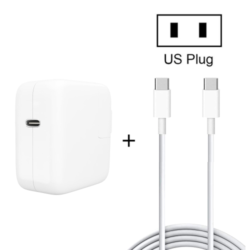 

2 in 1 PD3.0 30W USB-C / Type-C Travel Charger with Detachable Foot + PD3.0 3A USB-C / Type-C to USB-C / Type-C Fast Charge Data Cable Set, Cable Length: 1m, US Plug