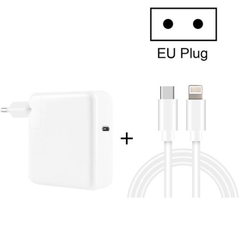 

2 in 1 PD3.0 30W USB-C / Type-C Travel Charger with Detachable Foot + PD3.0 3A USB-C / Type-C to 8 Pin Fast Charge Data Cable Set, Cable Length: 1m, EU Plug