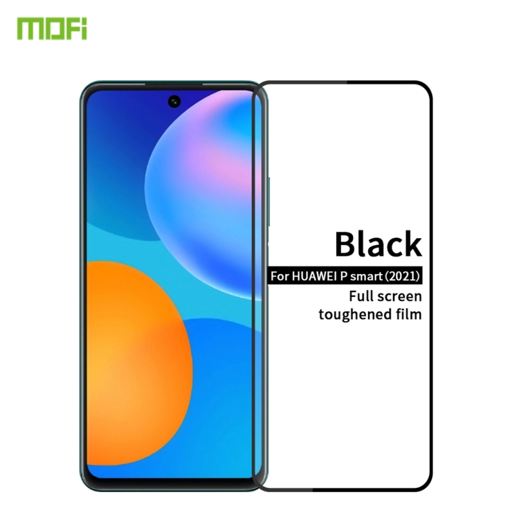

For Huawei P smart 2021 MOFI 9H 2.5D Full Screen Tempered Glass Film(Black)