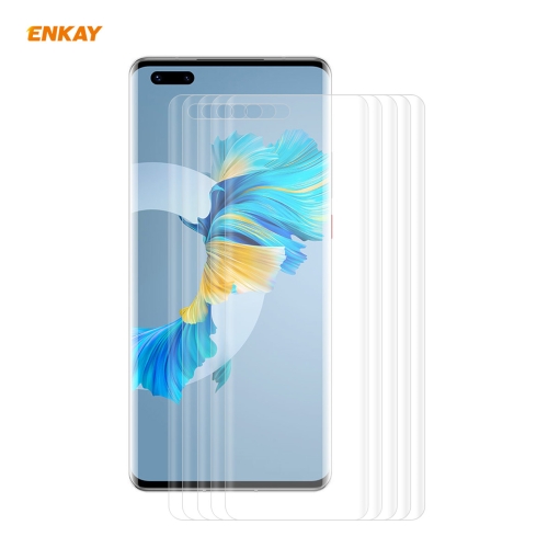 

5 PCS For Huawei Mate 40 Pro / 40 Pro+ / 40 RS Porsche Design ENKAY Hat-Prince 3D Full Screen PET Curved Hot Bending HD Screen Protector Soft Film