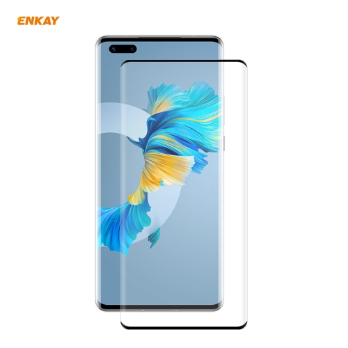 

1 PC For Huawei Mate 40 Pro / 40 Pro+ / 40 RS Porsche Design ENKAY Hat-Prince 0.26mm 9H 3D Explosion-proof Full Screen Curved Heat Bending Tempered Glass Film