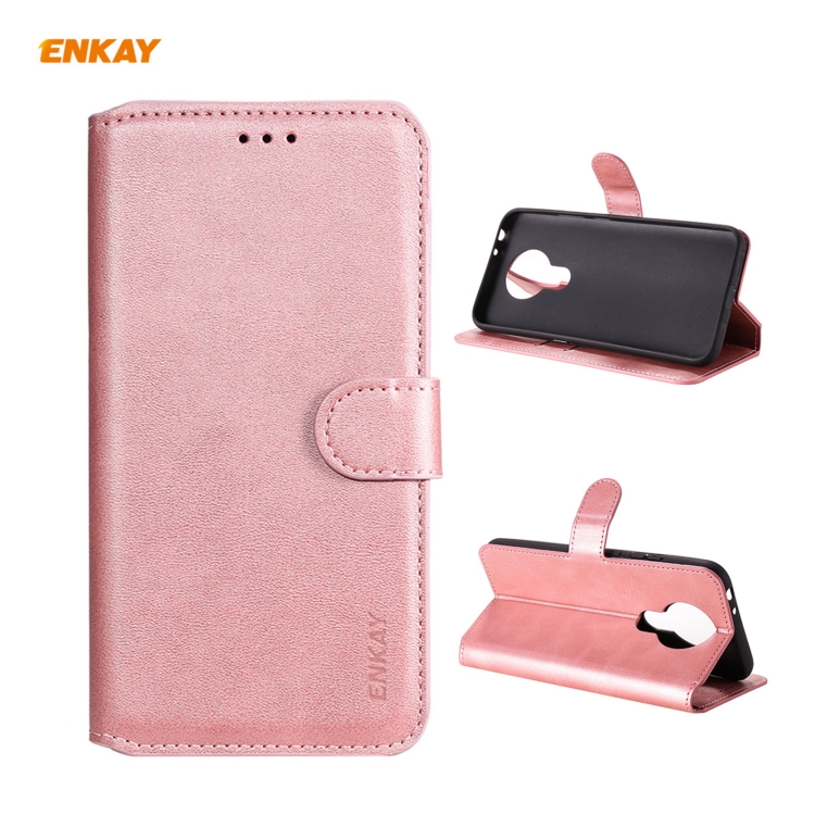 

For Nokia 3.4 / 7.3 ENKAY Hat-Prince ENK-PUC032 Horizontal Flip PU Leather Case with Holder & Card Slots & Wallet(Pink)