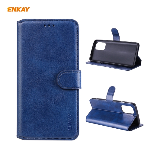 

For OnePlus 8T ENKAY Hat-Prince ENK-PUC033 Horizontal Flip PU Leather Case with Holder & Card Slots & Wallet(Dark Blue)