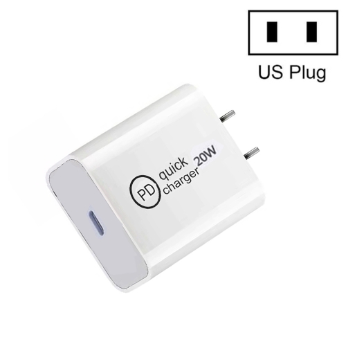

SDC-20W PD 20W Single USB-C / Type-C Interface Travel Charger US Plug
