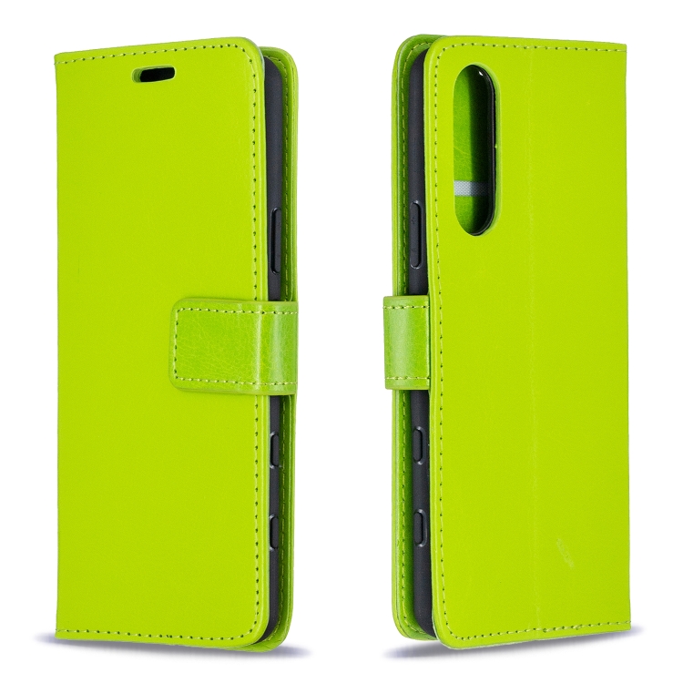 

For Sony Xperia 5 II Crazy Horse Texture Horizontal Flip Leather Case with Holder & Card Slots & Wallet & Photo Frame(Green)
