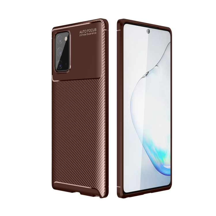 

For Samsung Galaxy S21+ 5G Carbon Fiber Texture Shockproof TPU Case(Brown)