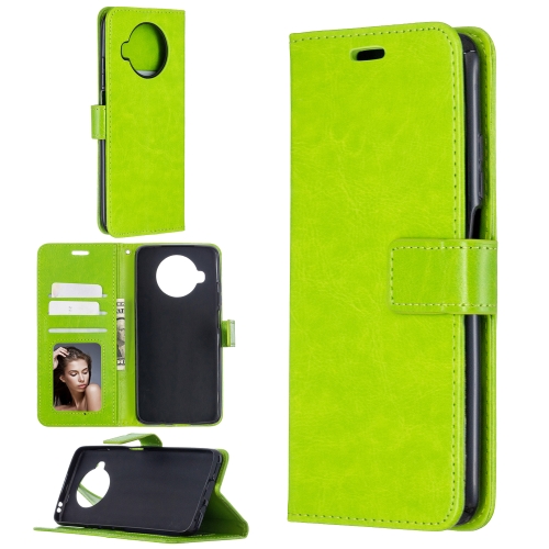 

For Xiaomi Mi 10T Lite Crazy Horse Texture Horizontal Flip Leather Case with Holder & Card Slots & Wallet & Photo Frame(Green)