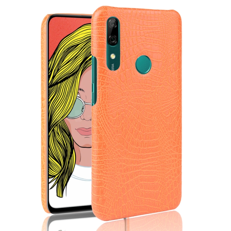 

Shockproof Crocodile Texture PC + PU Case For Huawei P Smart Z(Orange)