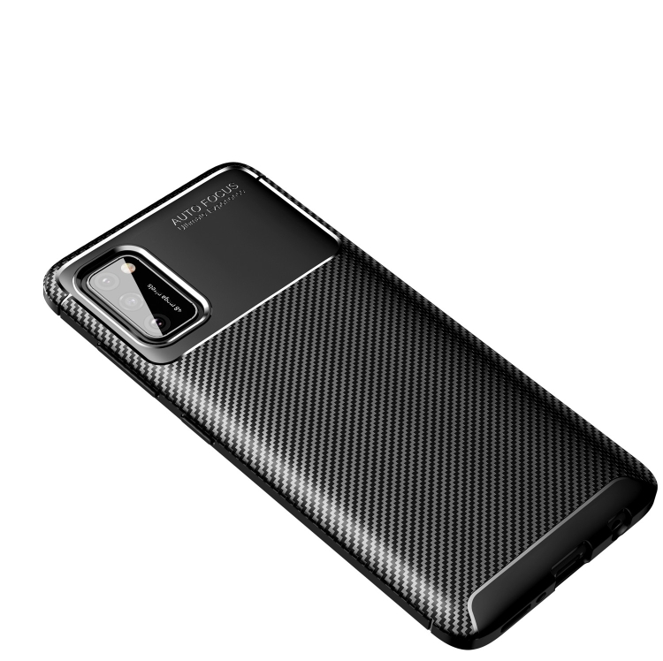 

For Samsung Galaxy A02s 5G Carbon Fiber Texture Shockproof TPU Case(Black)