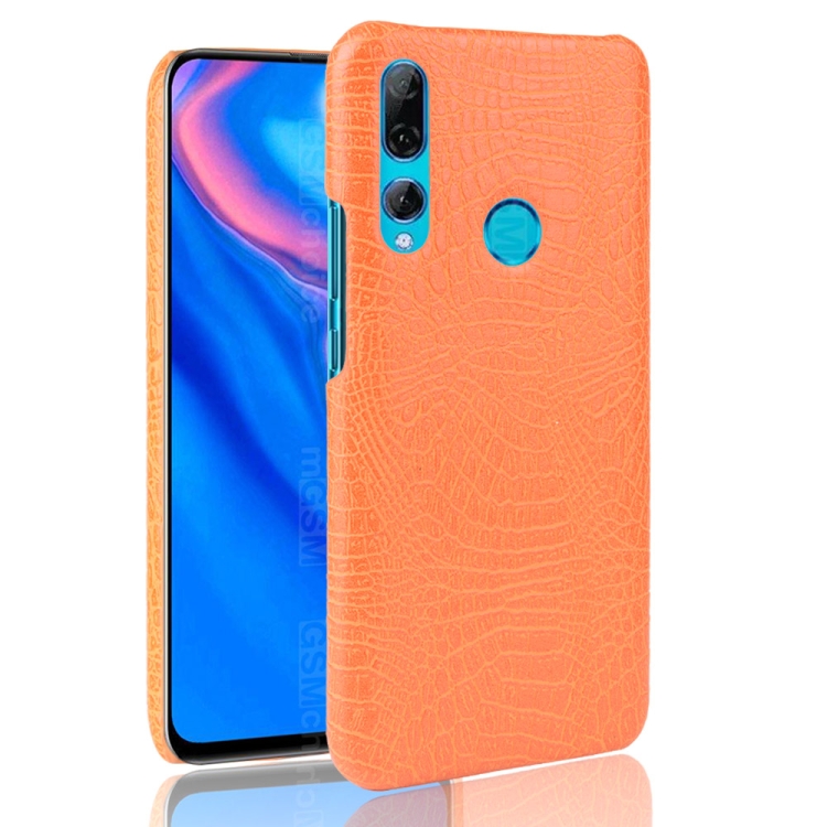

Shockproof Crocodile Texture PC + PU Case For Huawei Y9 prime 2019(Orange)
