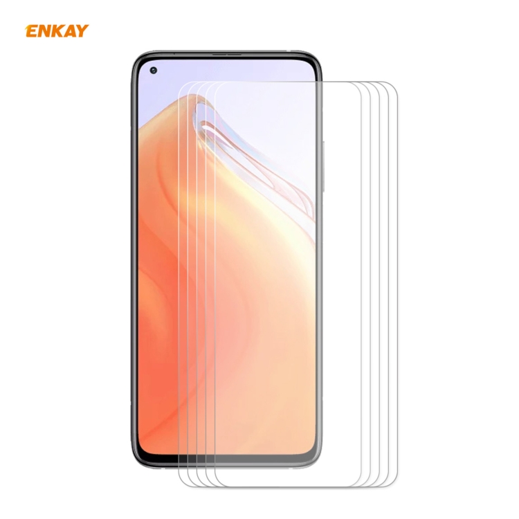 

For Xiaomi Redmi K30s Ultra 5 PCS ENKAY Hat-Prince 0.26mm 9H 2.5D Curved Edge Tempered Glass Film