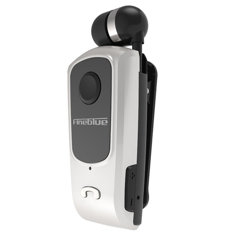

F920 CSR4.1 Retractable Cable Caller Vibration Reminder Anti-theft Bluetooth Headset Silver