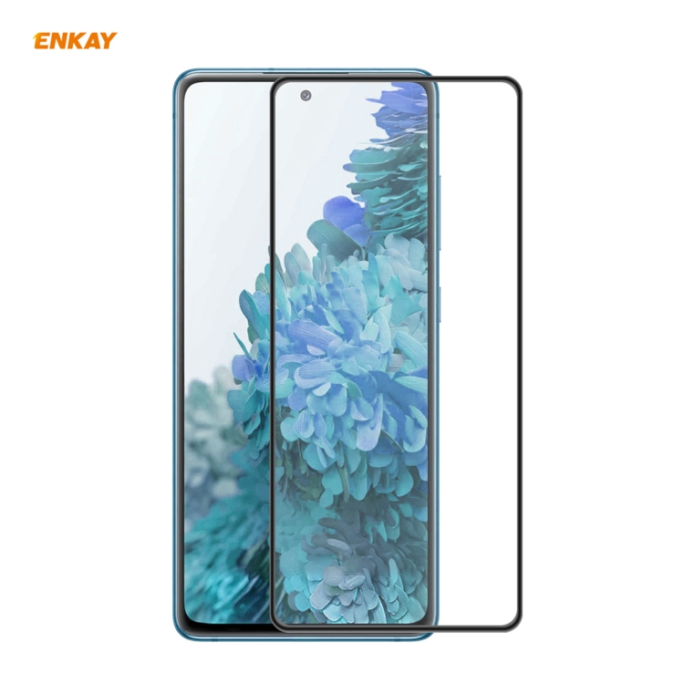 

For Samsung Galaxy S20 FE 5G ENKAY Hat-Prince Anti-drop Full Glue Tempered Glass Full Screen Film Anti-fall Protector